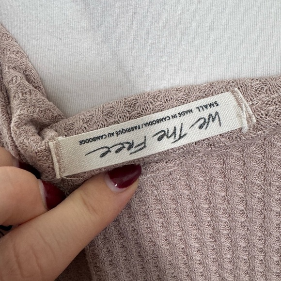 Free People ‘Sunset Thermal’ Waffle Knit Top S - Picture 7 of 7